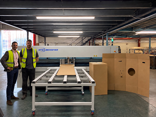 Arran Sethi and Ray Harris of GTS Europe at Barton Jones Packaging
